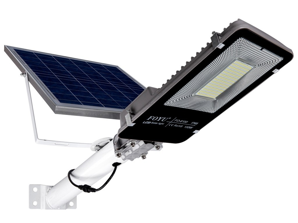 Уличный светильник FOYU 100 Вт LED прожектор на трубе с солнечной батарей свечение 11 часов
Уличный светильник FOYU 100 Вт LED прожектор на трубе с солнечной батарей свечение 11 часов