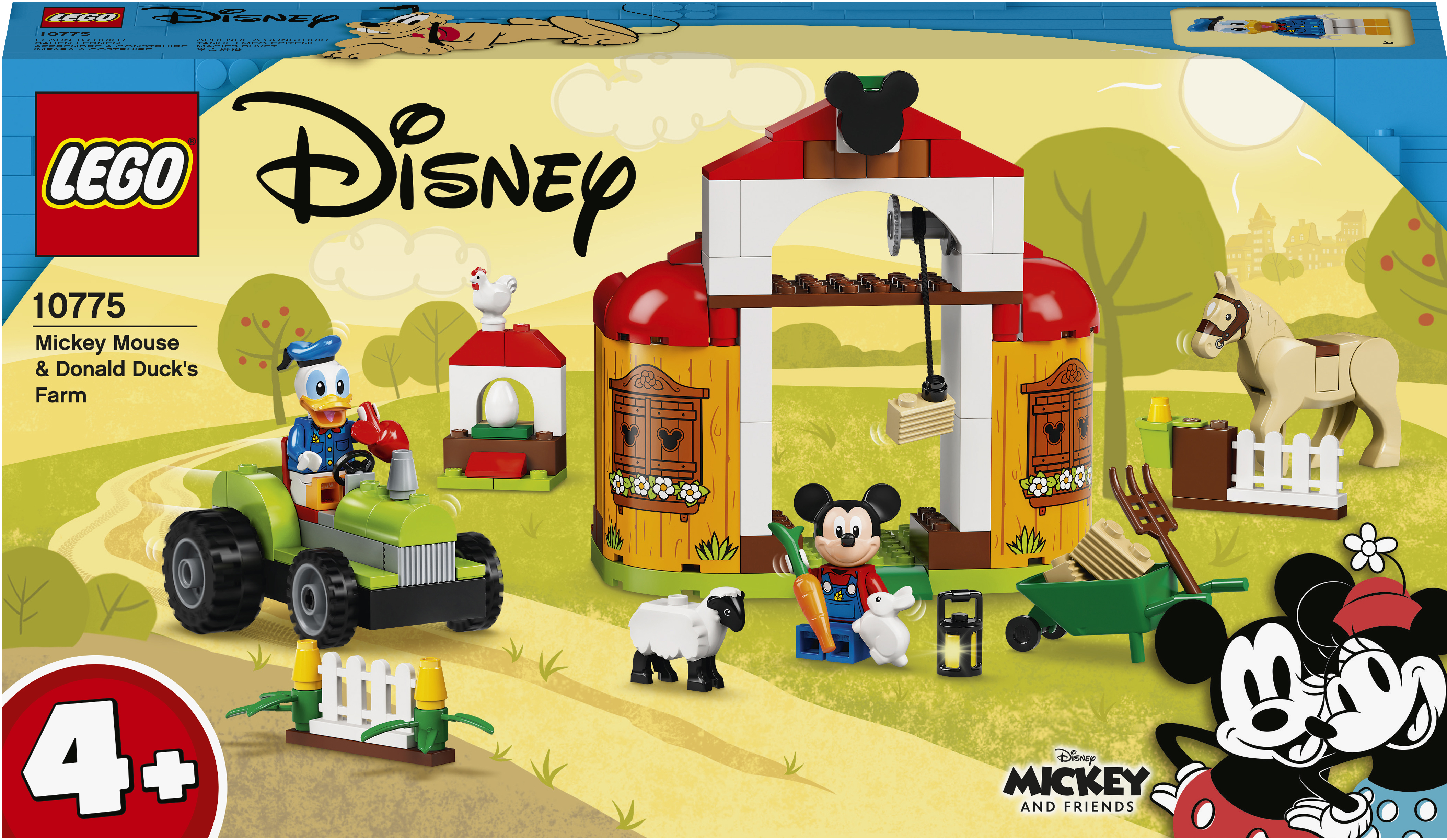 Конструктор LEGO Disney Микки и его друзья: ферма Микки Мауса и Дональда Дака 118 деталей (10775)
Конструктор LEGO Disney Микки и его друзья: ферма Микки Мауса и Дональда Дака 118 деталей (10775)