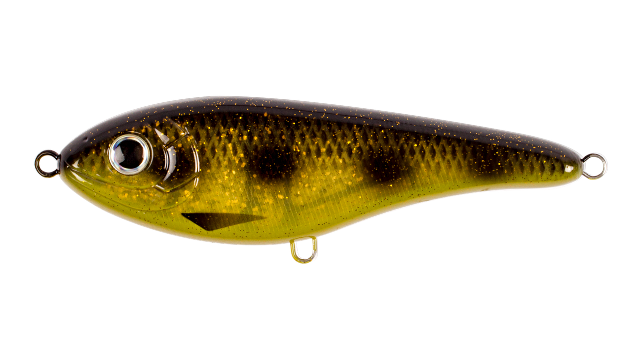 Воблер Джеркбейт Strike Pro Buster Jerk II Shallow Runner, 120 мм, 37 гр, Загл. 0,3м.-2,0м., Медленно всплывающий, цвет: C713G Spotted Bullhead, (EG-049#C713G) (104157)
Воблер Джеркбейт Strike Pro Buster Jerk II Shallow Runner, 120 мм, 37 гр, Загл. 0,3м.-2,0м., Медленно всплывающий, цвет: C713G Spotted Bullhead, (EG-049#C713G) (104157)