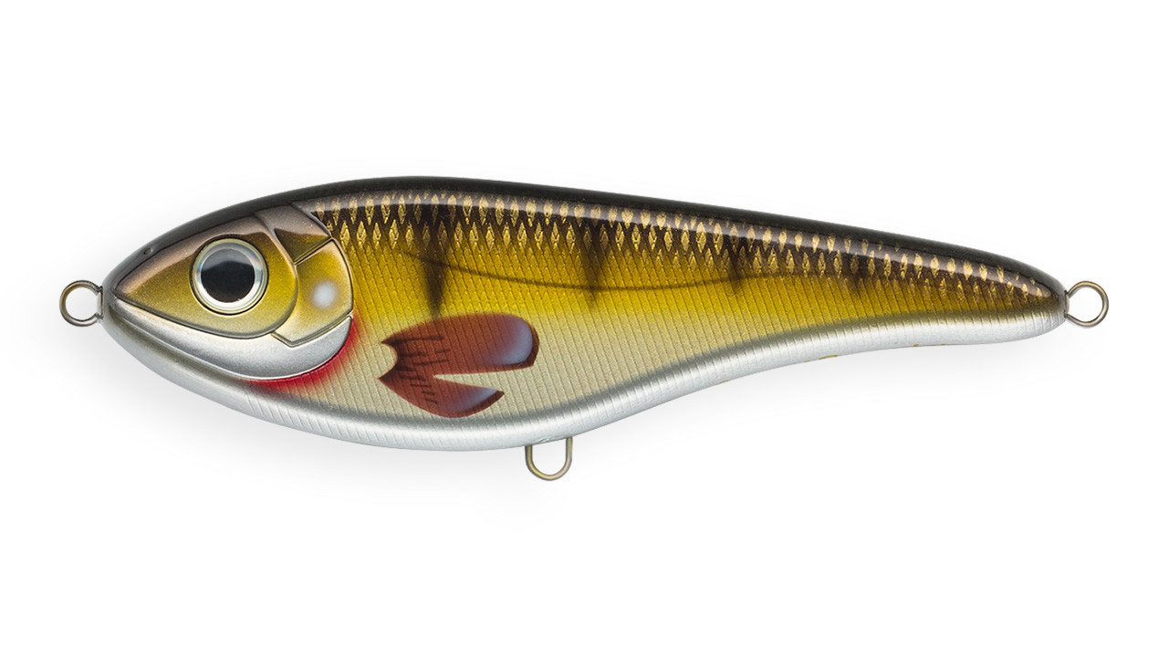 Воблер Джеркбейт Strike Pro Buster Jerk Sinking, 150 мм, 75 гр, Загл. 0,5м.-4,0м., Тонущий, цвет: C626F Golden Perch, WOLF COLOR, (EG-048#C626F) (82845)
Воблер Джеркбейт Strike Pro Buster Jerk Sinking, 150 мм, 75 гр, Загл. 0,5м.-4,0м., Тонущий, цвет: C626F Golden Perch, WOLF COLOR, (EG-048#C626F) (82845)