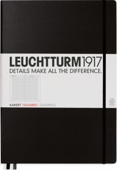 Блокнот Leuchtturm1917 Master Classic великий 22,5 х 31,5 см в клітинку чорний
Блокнот Leuchtturm1917 Master Classic великий 22,5 х 31,5 см в клітинку чорний