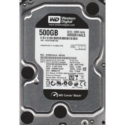 Жесткий диск 3.5 Western Digital RE2 500Gb (WD5001ABYS), factory refurbished 
Жесткий диск 3.5 Western Digital RE2 500Gb (WD5001ABYS), factory refurbished