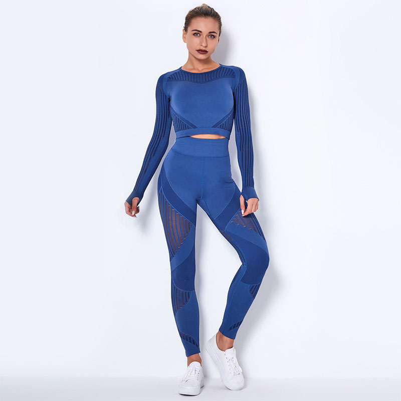 Комплект для занятий спортом лосины и топ с длинным рукавом Lesko 6301 Dark Blue XS
Комплект для занятий спортом лосины и топ с длинным рукавом Lesko 6301 Dark Blue XS