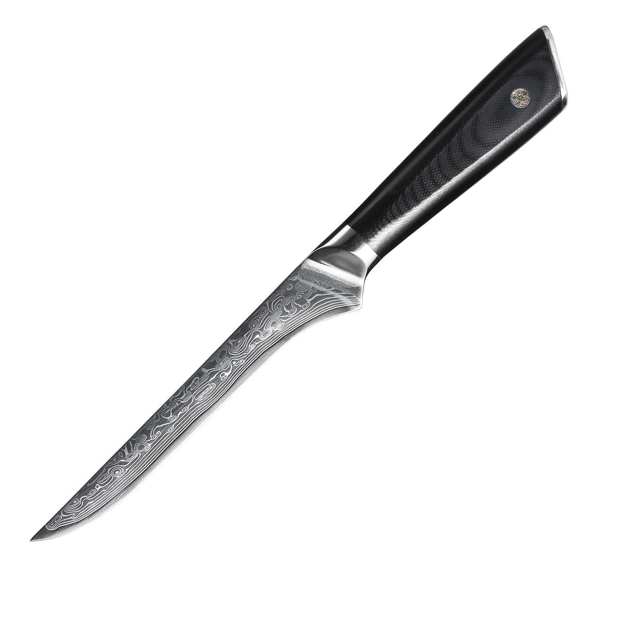 Нож обвалочный универсальный VG-10 сталь 67 слоев лезвие 13 см. Damascus DK-LKB 5006
Нож обвалочный универсальный VG-10 сталь 67 слоев лезвие 13 см. Damascus DK-LKB 5006