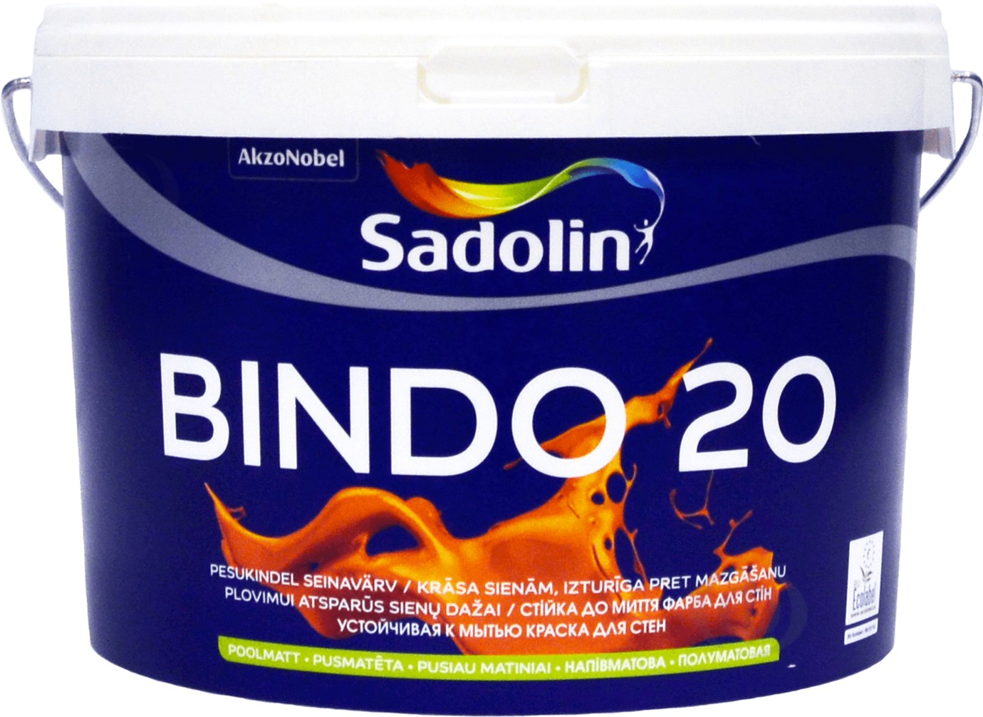 Краска Sadolin Bindo 20 - полуматовая латексная краска для стен и потолка, бесцветная, BC, 2.33 л (5072636)
Краска Sadolin Bindo 20 - полуматовая латексная краска для стен и потолка, бесцветная, BC, 2.33 л (5072636)