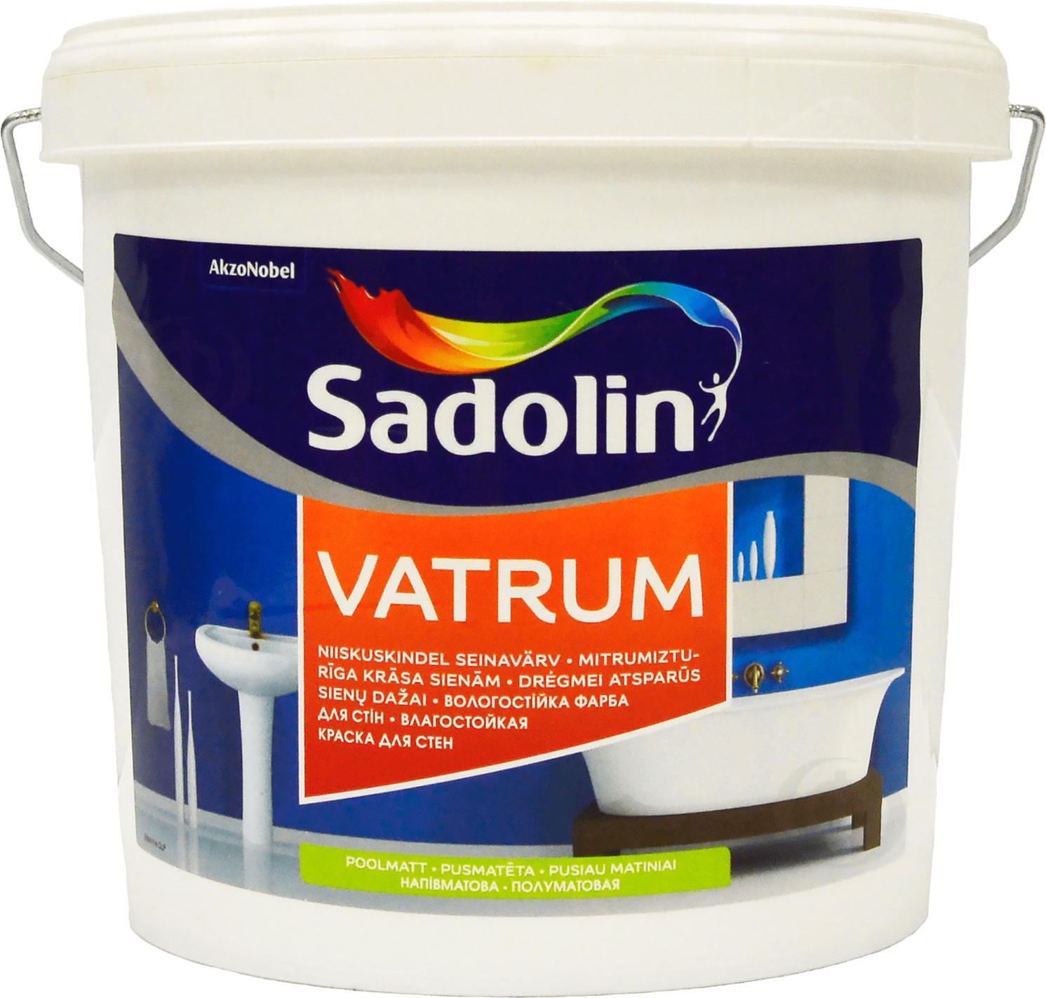 Краска Sadolin Vatrum - полуматовая акриловая краска для стен и потолка, влагостойкая, белая, BW, 5 л (5072647)
Краска Sadolin Vatrum - полуматовая акриловая краска для стен и потолка, влагостойкая, белая, BW, 5 л (5072647)