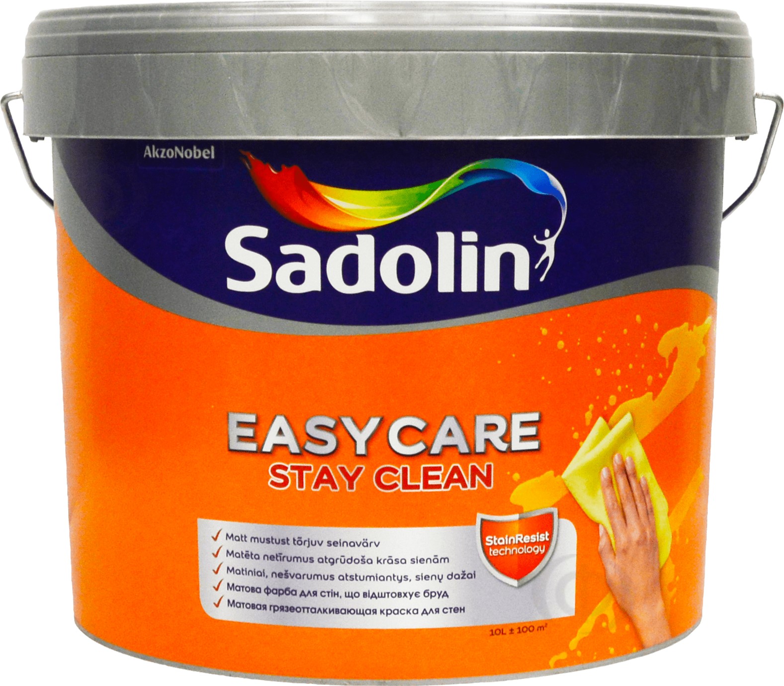Краска Sadolin EasyCare - матовая акриловая краска для стен и потолка, грязеотталкивающая, белая, BW, 10 л (5270879)
Краска Sadolin EasyCare - матовая акриловая краска для стен и потолка, грязеотталкивающая, белая, BW, 10 л (5270879)