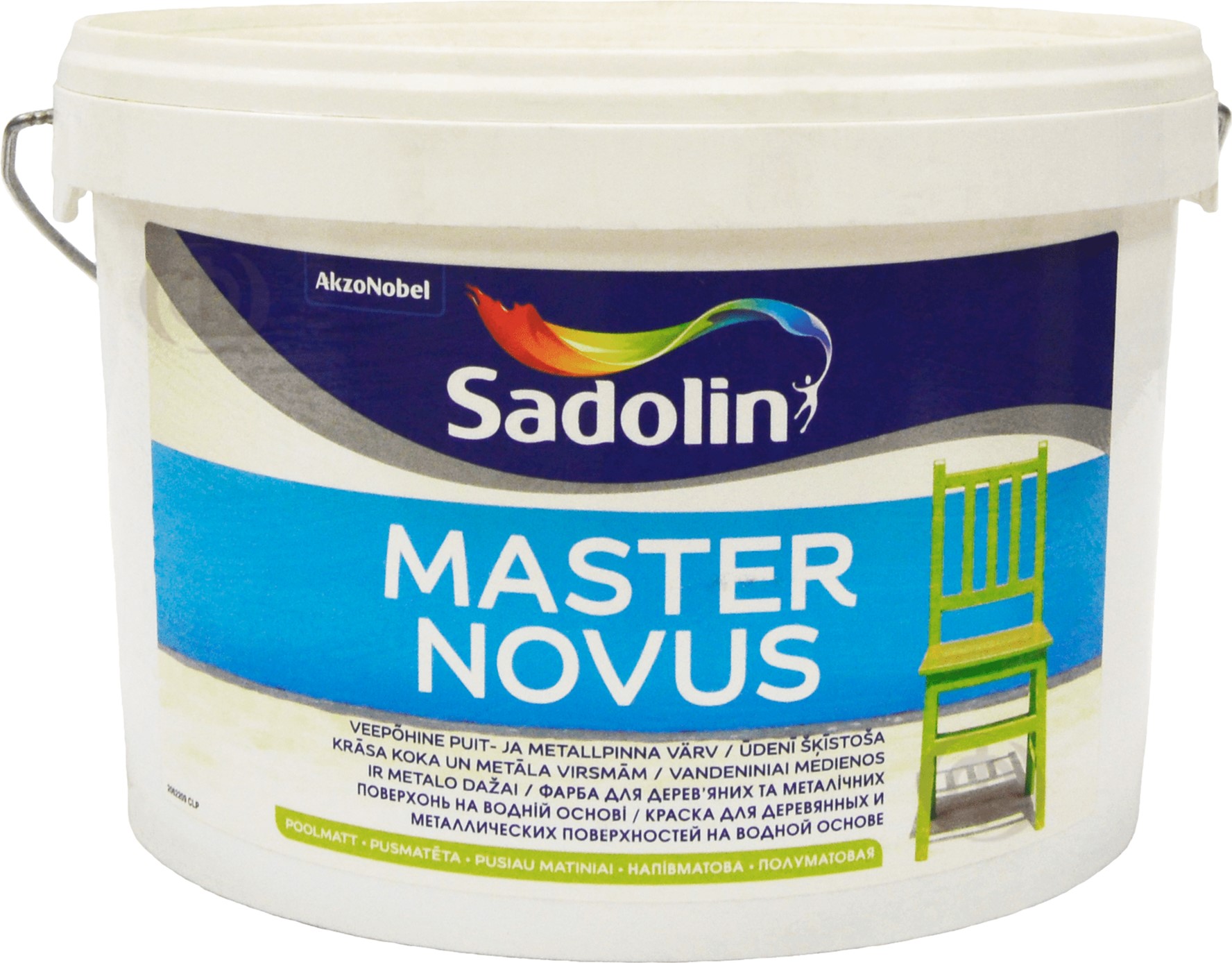 Краска Sadolin Master Novus - полуматовая водная краска для дерева и металла, белая, BW, 10 л (5249041)
Краска Sadolin Master Novus - полуматовая водная краска для дерева и металла, белая, BW, 10 л (5249041)