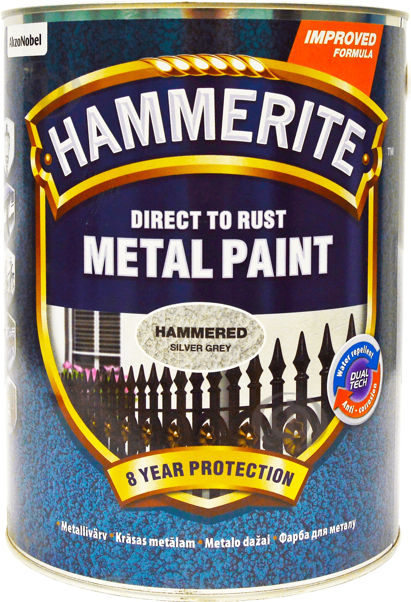 Краска Hammerite Metal Paint Hammered - глянцевая алкидная краска по металлу, защитная, черная, 5 л (5126349)
Краска Hammerite Metal Paint Hammered - глянцевая алкидная краска по металлу, защитная, черная, 5 л (5126349)