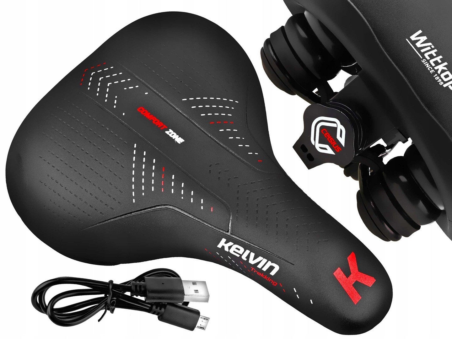 Сідло з підігрівом WITTKOP Kelvin Akku Trekking акумулятор Micro USB для велосипедів та електросамокатів Germany
Сідло з підігрівом WITTKOP Kelvin Akku Trekking акумулятор Micro USB для велосипедів та електросамокатів Germany
