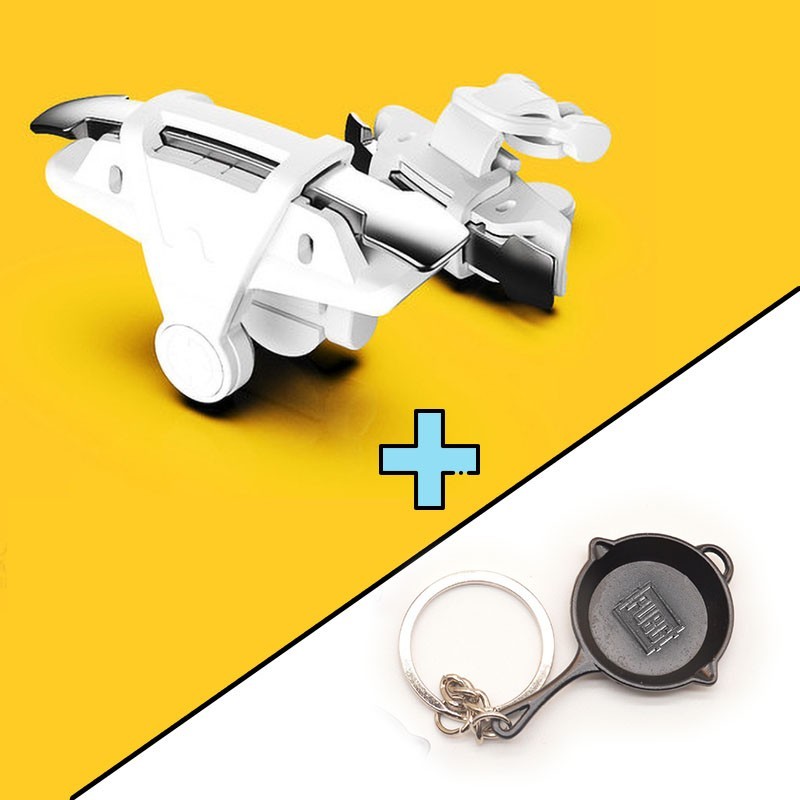 Игровые контроллеры Marpiel M9 с двумя курками (геймпад триггеры курки для смартфона для PUBG) + сковородка 
Игровые контроллеры Marpiel M9 с двумя курками (геймпад триггеры курки для смартфона для PUBG) + сковородка