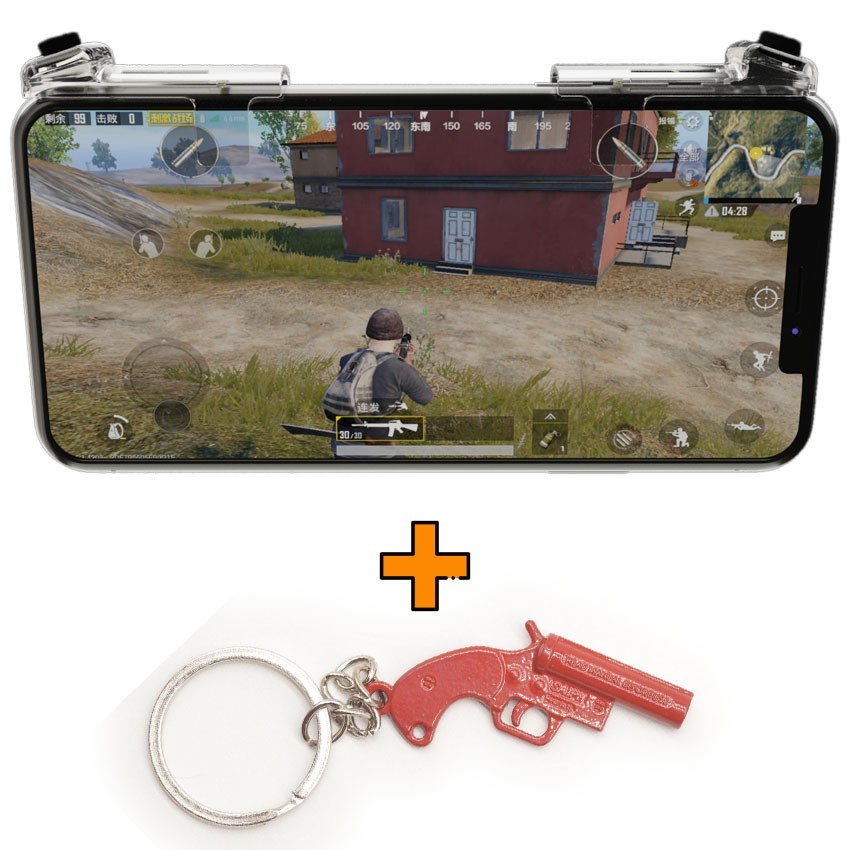 Игровые контроллеры Marpiel HKII (геймпад триггеры курки для смартфона для PUBG) + Flare Gun
Игровые контроллеры Marpiel HKII (геймпад триггеры курки для смартфона для PUBG) + Flare Gun