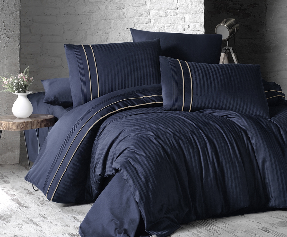 Постільна білизна Deluxe Satin 200 х 220 см Stripe Style Navy Blue First Choice k-1938-11
Постільна білизна Deluxe Satin 200 х 220 см Stripe Style Navy Blue First Choice k-1938-11