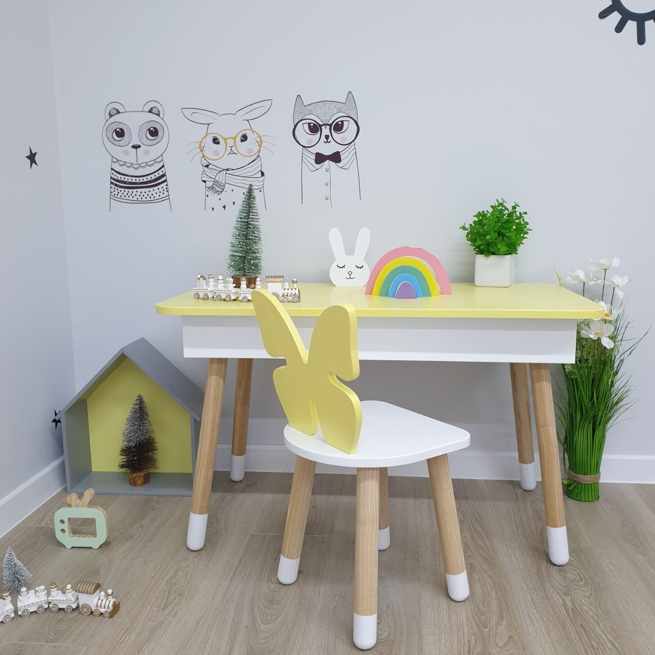 Комплект детский Scandic Kid Столик XL прямоугольный с пеналом для двух деток и стул бабочка Цвет белый с желтым
Комплект детский Scandic Kid Столик XL прямоугольный с пеналом для двух деток и стул бабочка Цвет белый с желтым
