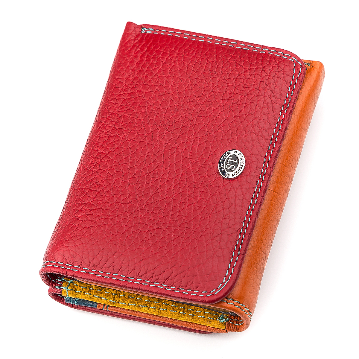 Женский кожаный кошелек ST Leather 11х8,5х3,5 см Красно-оранжевый 000155380
Женский кожаный кошелек ST Leather 11х8,5х3,5 см Красно-оранжевый 000155380
