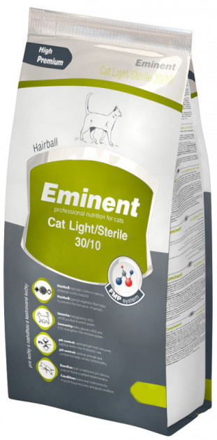 Сухой Корм Eminent Cat Light/Sterile для стерилизованных и малоактивных кошек с курицей 10 кг
Сухой Корм Eminent Cat Light/Sterile для стерилизованных и малоактивных кошек с курицей 10 кг