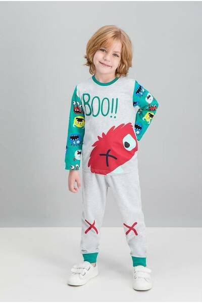 Детская пижама для мальчика Roly Poly Турция домашний костюм с монстриками хлопок интерлок р 6 116 см серый с зеленым 1519
Детская пижама для мальчика Roly Poly Турция домашний костюм с монстриками хлопок интерлок р 6 116 см серый с зеленым 1519