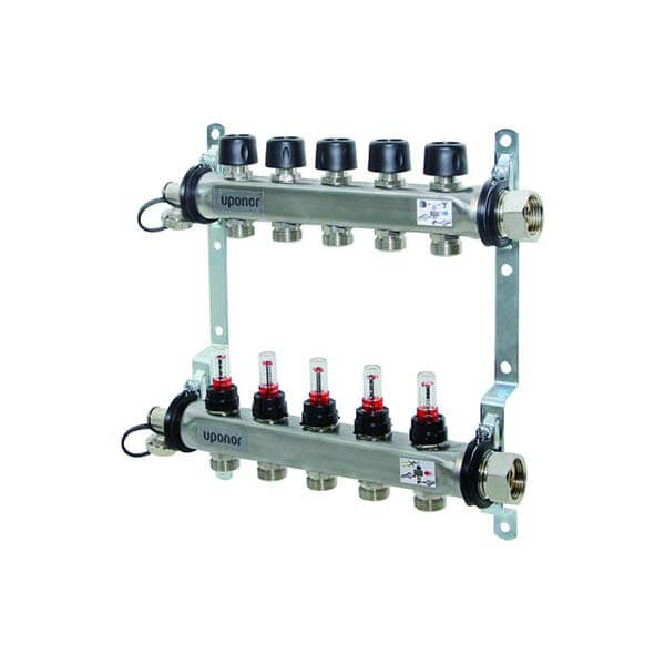 Стальной коллектор Uponor Smart S с расходомерами 8X3/4" Евроконус (1086544)
Стальной коллектор Uponor Smart S с расходомерами 8X3/4" Евроконус (1086544)