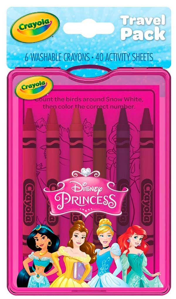 Набор для путешествий Disney Princess с раскрасками и смываемыми восковыми мелками, Crayola (12-62803)
Набор для путешествий Disney Princess с раскрасками и смываемыми восковыми мелками, Crayola (12-62803)