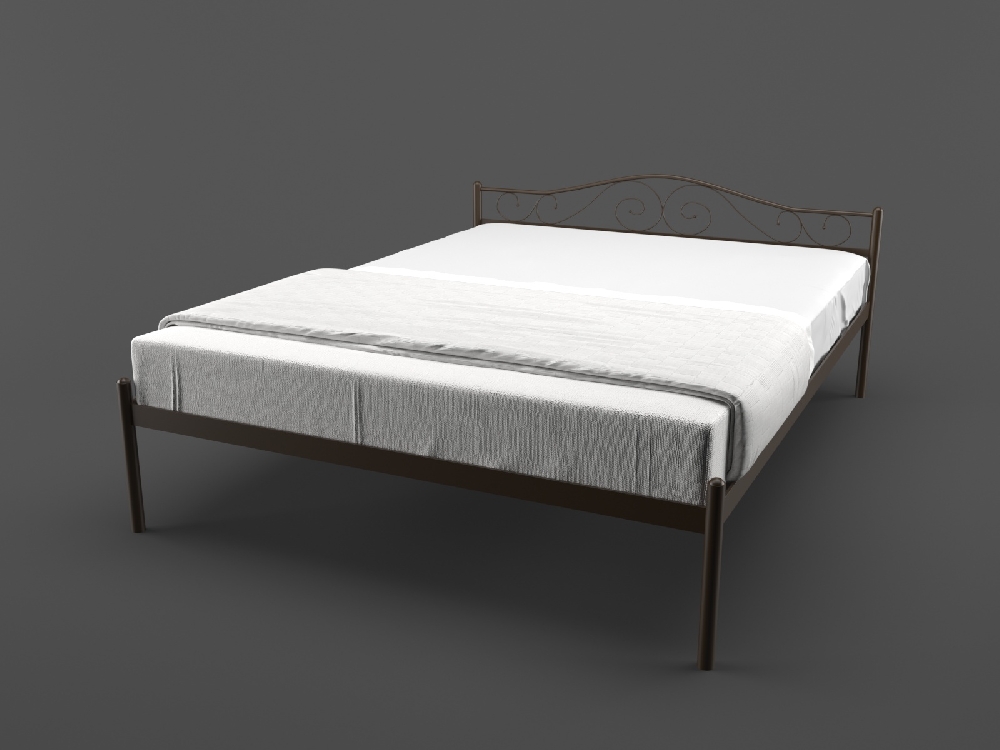 Кровать MELBI Элис 180 см x 190 см Коричневый 
Кровать MELBI Элис 180 см x 190 см Коричневый