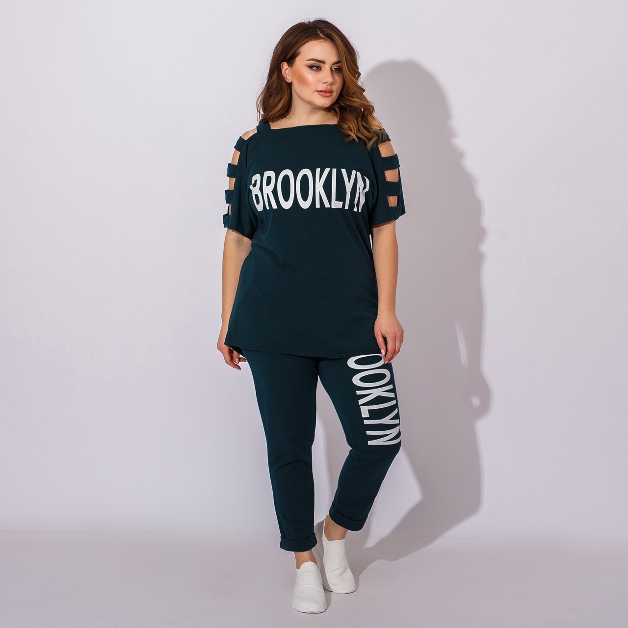 Костюм женский летний футболка штаны с надписью Miss Podium Бутылочный, Костюм женский летний футболка штаны с надписью Miss Podium Бутылочный 54
Костюм женский летний футболка штаны с надписью Miss Podium Бутылочный, Костюм женский летний футболка штаны с надписью Miss Podium Бутылочный 54
