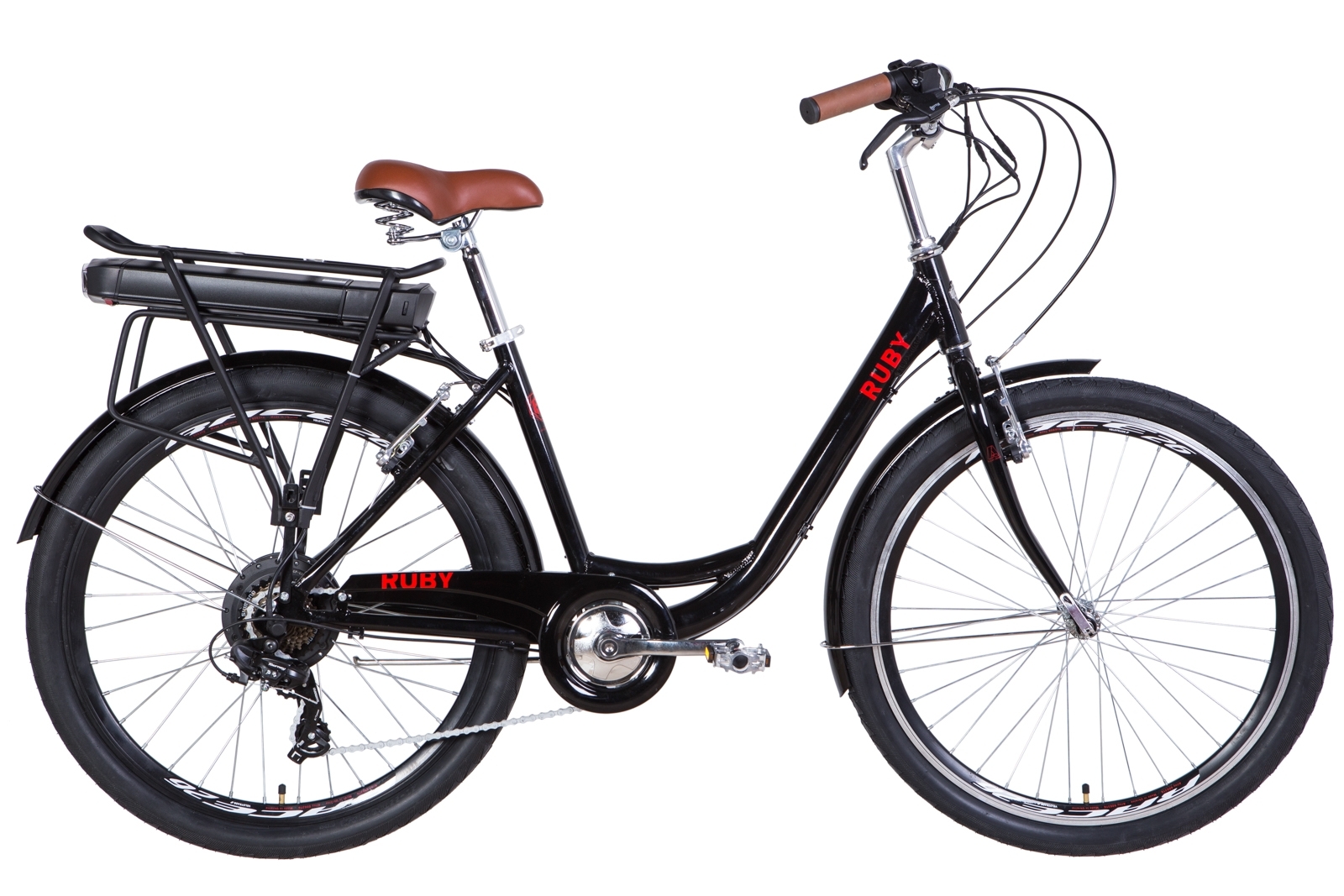 Электровелосипед Dorozhnik RUBY 17" 350Вт 36В редуктор. 12.5Ач с крепл. к багажн., дисплей, САП черный 2020
Электровелосипед Dorozhnik RUBY 17" 350Вт 36В редуктор. 12.5Ач с крепл. к багажн., дисплей, САП черный 2020