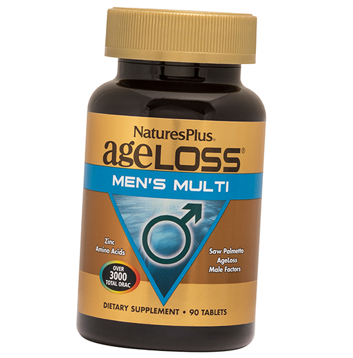 Мультивитамины для мужчин, AgeLoss Mens Multi, Nature's Plus 90таб (36375132)
Мультивитамины для мужчин, AgeLoss Mens Multi, Nature's Plus 90таб (36375132)