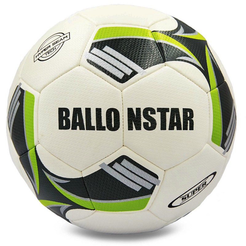 Футбольный мяч 5 размер для улицы BALLONSTAR Ручной шов Полиуретан Бело-черный (FB-0177)
Футбольный мяч 5 размер для улицы BALLONSTAR Ручной шов Полиуретан Бело-черный (FB-0177)