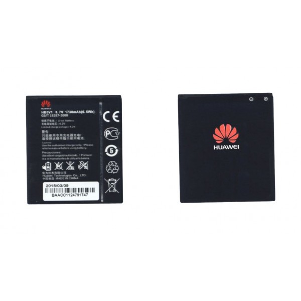 Оригинальная аккумуляторная батарея для смартфона Huawei HB5V1 Ascend Y511, G350, Y300 3.7V Black 1730mAhr 6.5Wh
Оригинальная аккумуляторная батарея для смартфона Huawei HB5V1 Ascend Y511, G350, Y300 3.7V Black 1730mAhr 6.5Wh