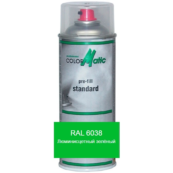 Флуоресцентная аэрозольная базовая краска RAL 6038 (люминесцентный зеленый) Mobihel (rai6038)
Флуоресцентная аэрозольная базовая краска RAL 6038 (люминесцентный зеленый) Mobihel (rai6038)