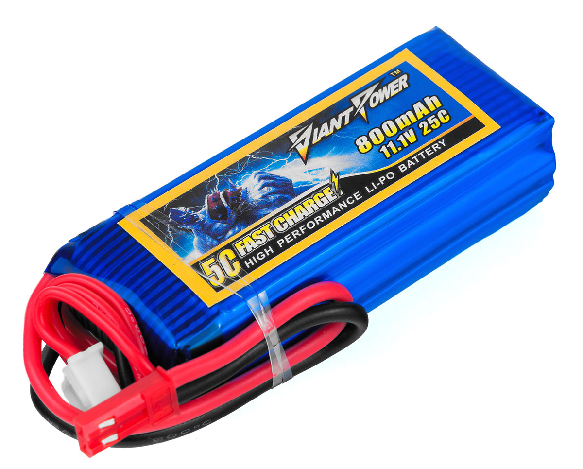 Аккумулятор Dinogy Giant Power Li-Pol 800mAh 11.1V 3S 25C 17×25×68мм JST (DLC-3S800C-JST)
Аккумулятор Dinogy Giant Power Li-Pol 800mAh 11.1V 3S 25C 17×25×68мм JST (DLC-3S800C-JST)