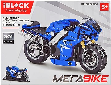 Конструктор "МегаBike", 301 деталь - Iblock (20-980633)
Конструктор "МегаBike", 301 деталь - Iblock (20-980633)