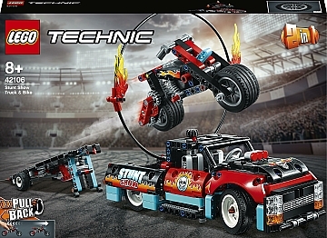 Конструктор "Шоу трюков на грузовиках и мотоциклах", 42106 - LEGO Technic (20-820450)
Конструктор "Шоу трюков на грузовиках и мотоциклах", 42106 - LEGO Technic (20-820450)