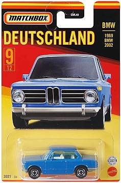 Машинка "Шедевры автопрома Германии",1969 BMW 2002 - Matchbox Mattel (20-983294)
Машинка "Шедевры автопрома Германии",1969 BMW 2002 - Matchbox Mattel (20-983294)