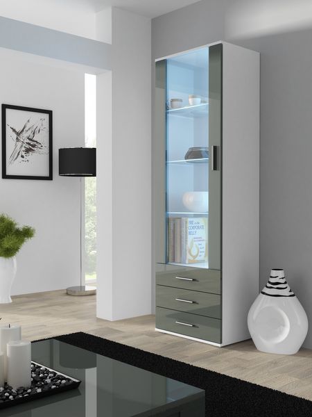 Витрина для зала высокая CAMA SOHO S1 Белый мат/Серый глянец с подсветкой Польша
Витрина для зала высокая CAMA SOHO S1 Белый мат/Серый глянец с подсветкой Польша