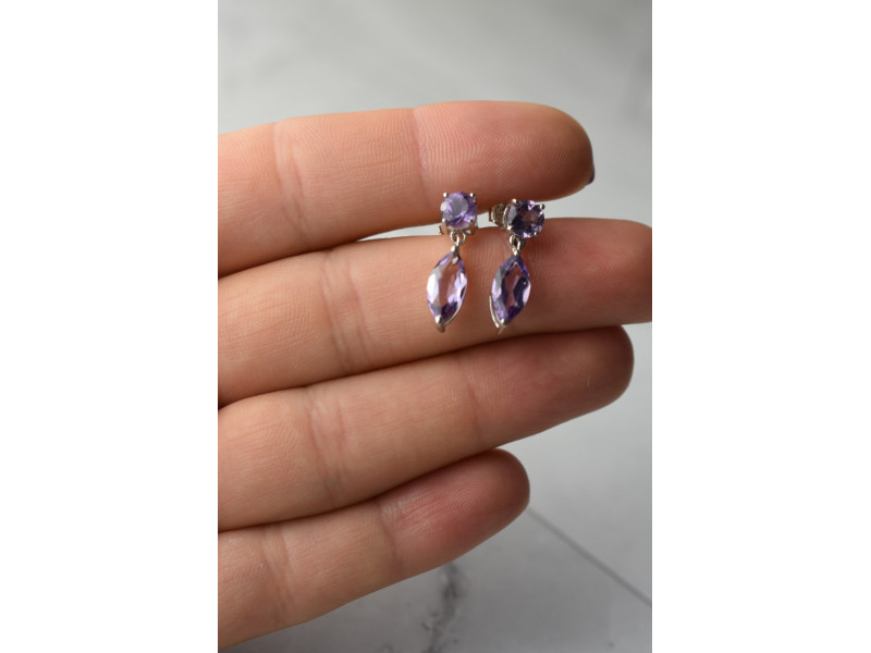 Серебряные серьги с сиреневым турмалином 925 проба Натуральный Sky Jewelry 001390
Серебряные серьги с сиреневым турмалином 925 проба Натуральный Sky Jewelry 001390