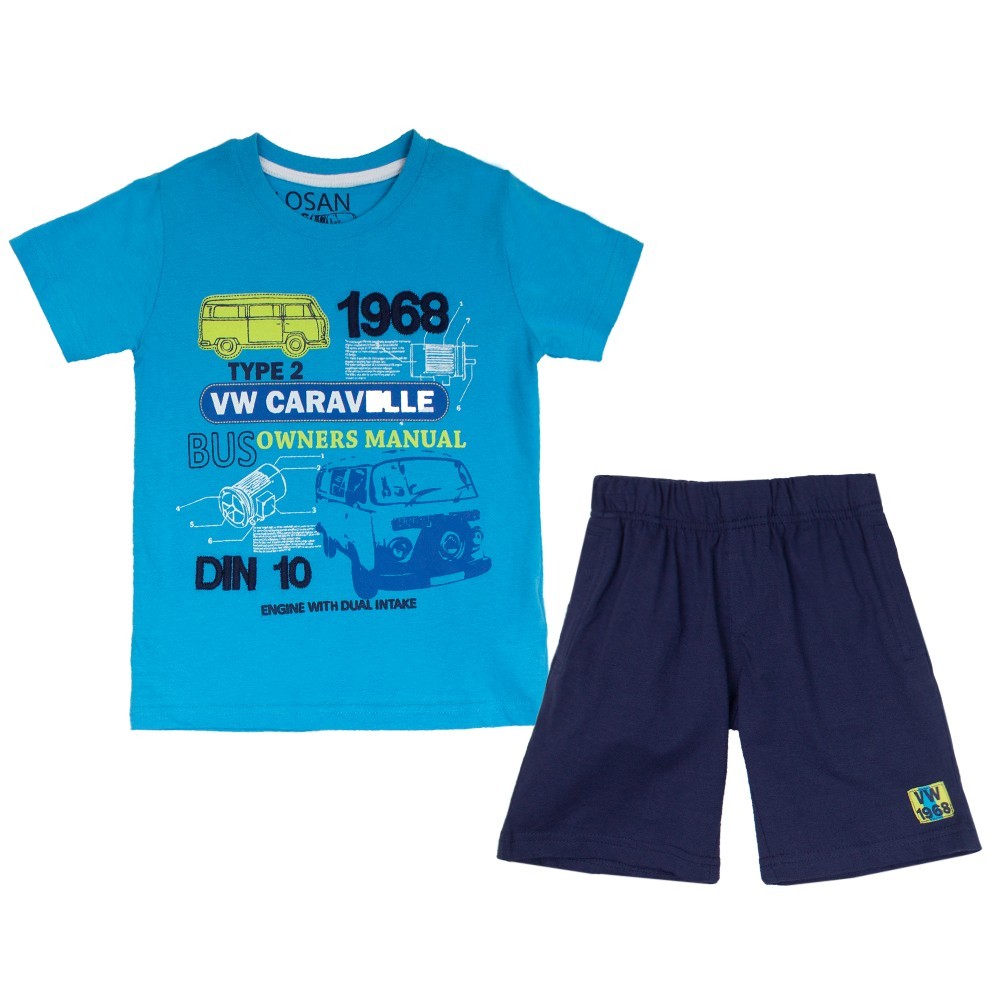 Костюм : Футболка и шорты Losan Kids boys (315-8004AC/187) Темно-бирюзовый 7 Years-122 см
Костюм : Футболка и шорты Losan Kids boys (315-8004AC/187) Темно-бирюзовый 7 Years-122 см