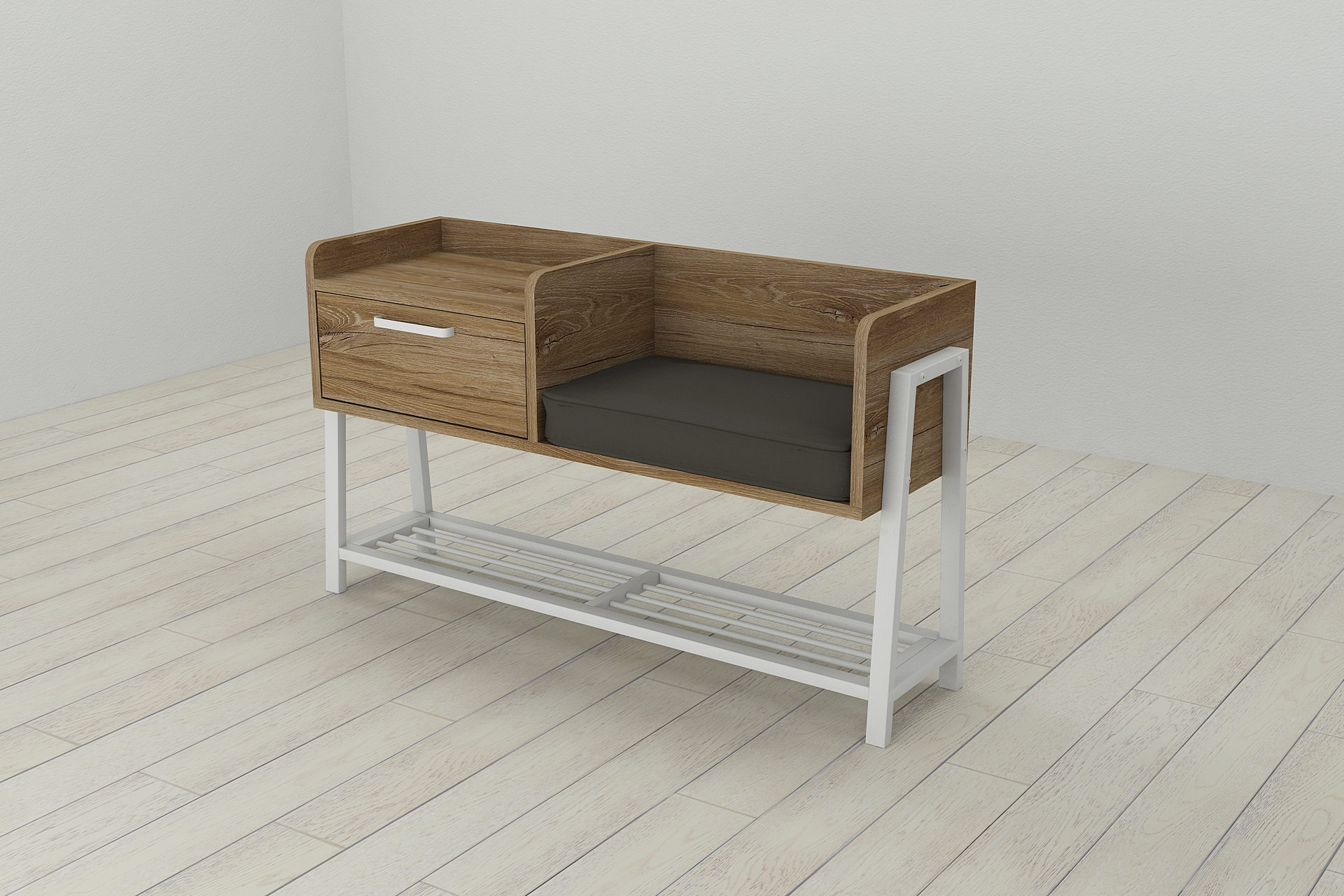 Банкетка с тумбочкой Ferrum-decor Бланка 540x1000x320 металл Белый ДСП Дуб Таверна 16 мм
Банкетка с тумбочкой Ferrum-decor Бланка 540x1000x320 металл Белый ДСП Дуб Таверна 16 мм