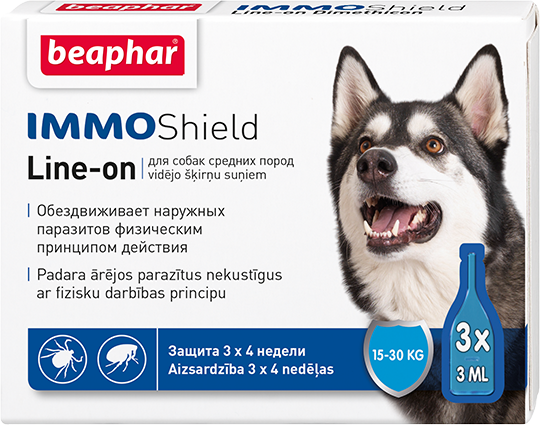 Капли от блох и клещей Beaphar IMMO Shield для собак от 15-30 кг цена за упаковку 3 шт
Капли от блох и клещей Beaphar IMMO Shield для собак от 15-30 кг цена за упаковку 3 шт