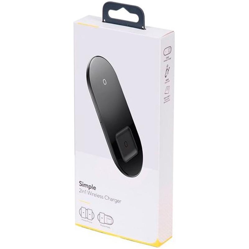 Беспроводное ЗУ Baseus Simple 2in1 (WXJK-A01) Crystal Black (Phone + Pods) 
Беспроводное ЗУ Baseus Simple 2in1 (WXJK-A01) Crystal Black (Phone + Pods)