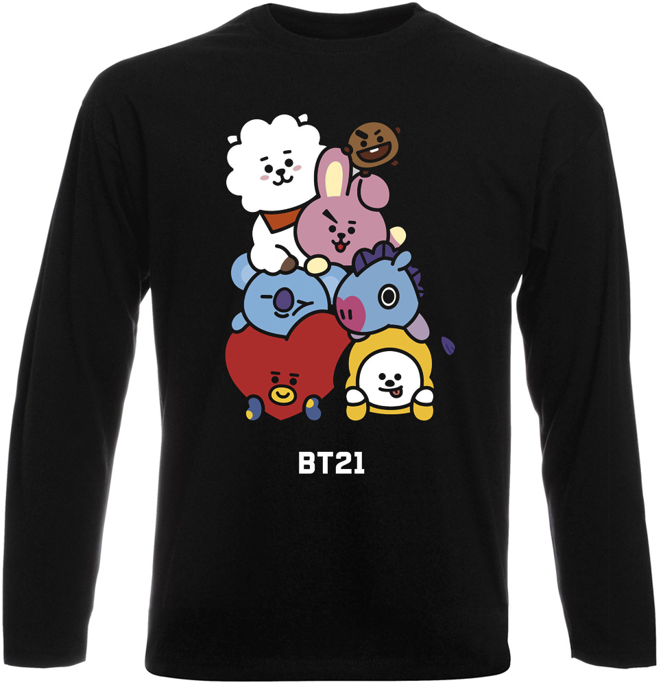 Футболка с длинным рукавом Fat Cat BTS Bangtan Boys "BT21" (чёрная) 30587, Футболка с длинным рукавом Fat Cat BTS Bangtan Boys "BT21" (чёрная) L 30587
Футболка с длинным рукавом Fat Cat BTS Bangtan Boys "BT21" (чёрная) 30587, Футболка с длинным рукавом Fat Cat BTS Bangtan Boys "BT21" (чёрная) L 30587
