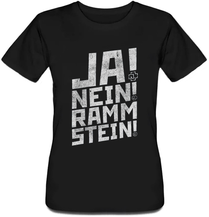 Женская футболка Fat Cat Rammstein - Ja! Nein! Rammstein! (чёрная) 28538, Женская футболка Fat Cat Rammstein - Ja! Nein! Rammstein! (чёрная) M 28538
Женская футболка Fat Cat Rammstein - Ja! Nein! Rammstein! (чёрная) 28538, Женская футболка Fat Cat Rammstein - Ja! Nein! Rammstein! (чёрная) M 28538