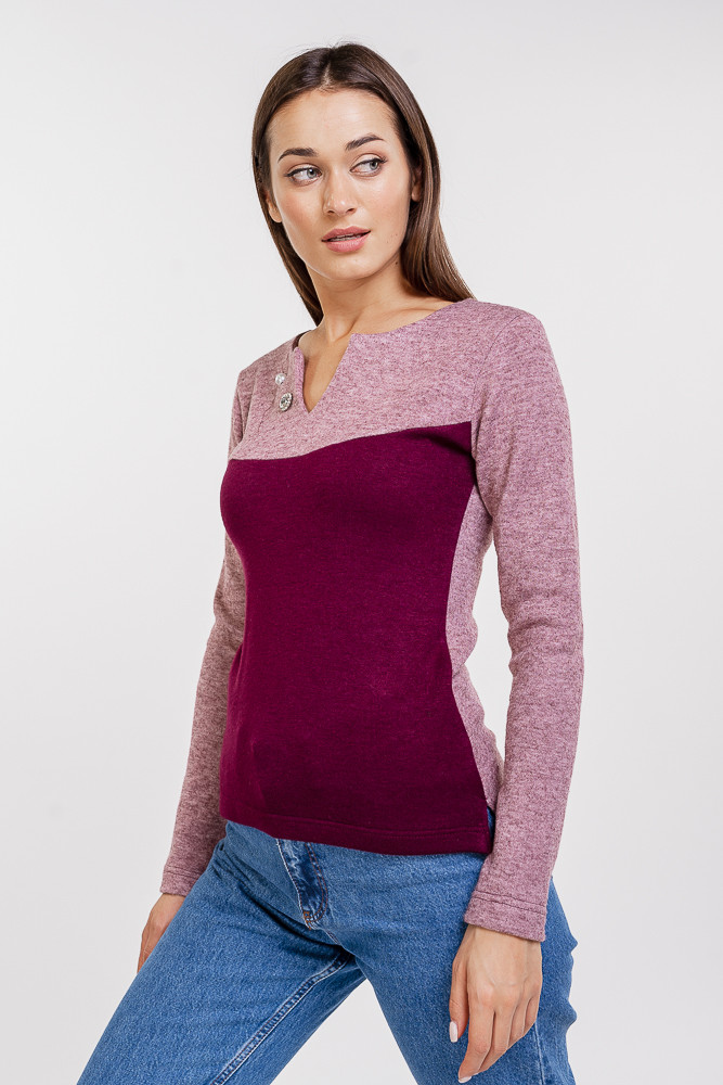 Женская трикотажная кофта сиреневая с бордовой вставкой спереди Arjen размер S (67860-S-S)
Женская трикотажная кофта сиреневая с бордовой вставкой спереди Arjen размер S (67860-S-S)