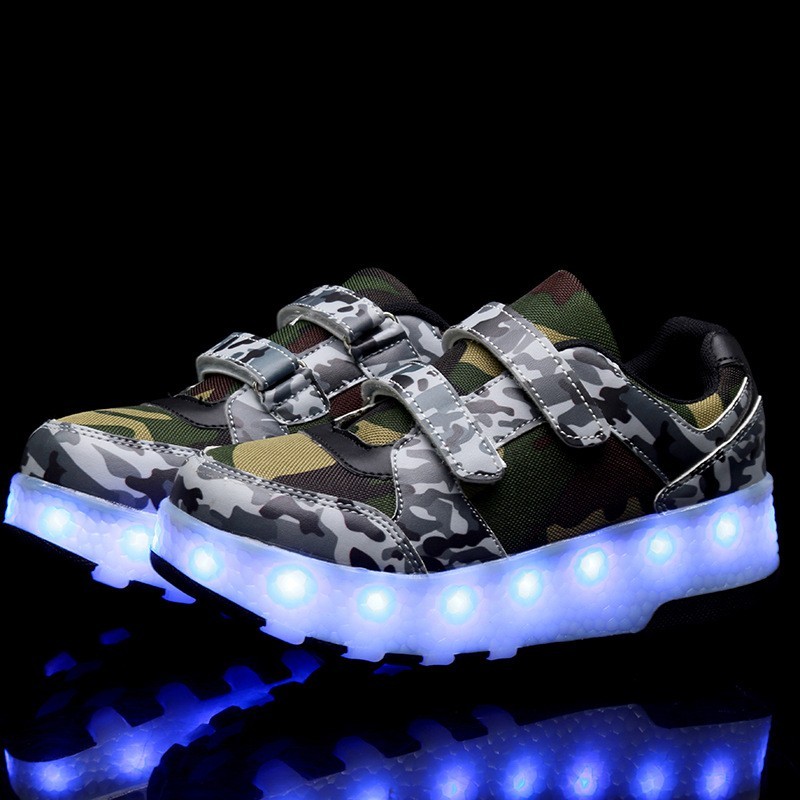 Роликовые кроссовки для мальчиков с LED подсветкой милитари на 2-х колёсах (LR 1247) 30(19см)
Роликовые кроссовки для мальчиков с LED подсветкой милитари на 2-х колёсах (LR 1247) 30(19см)