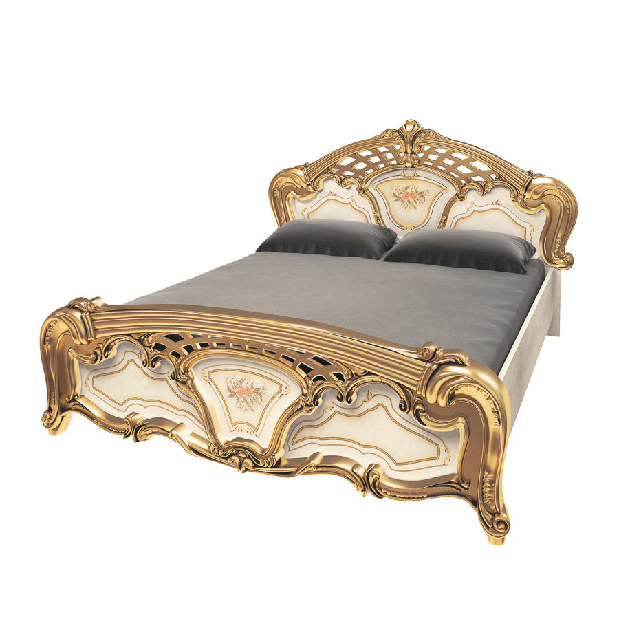 Кровать двуспальная из ДСП и МДФ 180x200 Реджина Голд RGG-38-RB MiroMark бежевый/золотистый (с каркасом без матраса)
Кровать двуспальная из ДСП и МДФ 180x200 Реджина Голд RGG-38-RB MiroMark бежевый/золотистый (с каркасом без матраса)