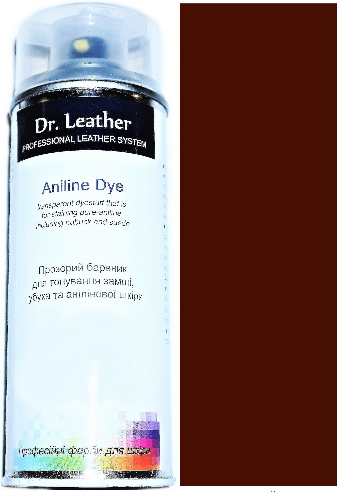 Фарба аерозольна для замші аніліна нубуку велюру DrLeather 384мл Червоно коричневий F008 0008
Фарба аерозольна для замші аніліна нубуку велюру DrLeather 384мл Червоно коричневий F008 0008
