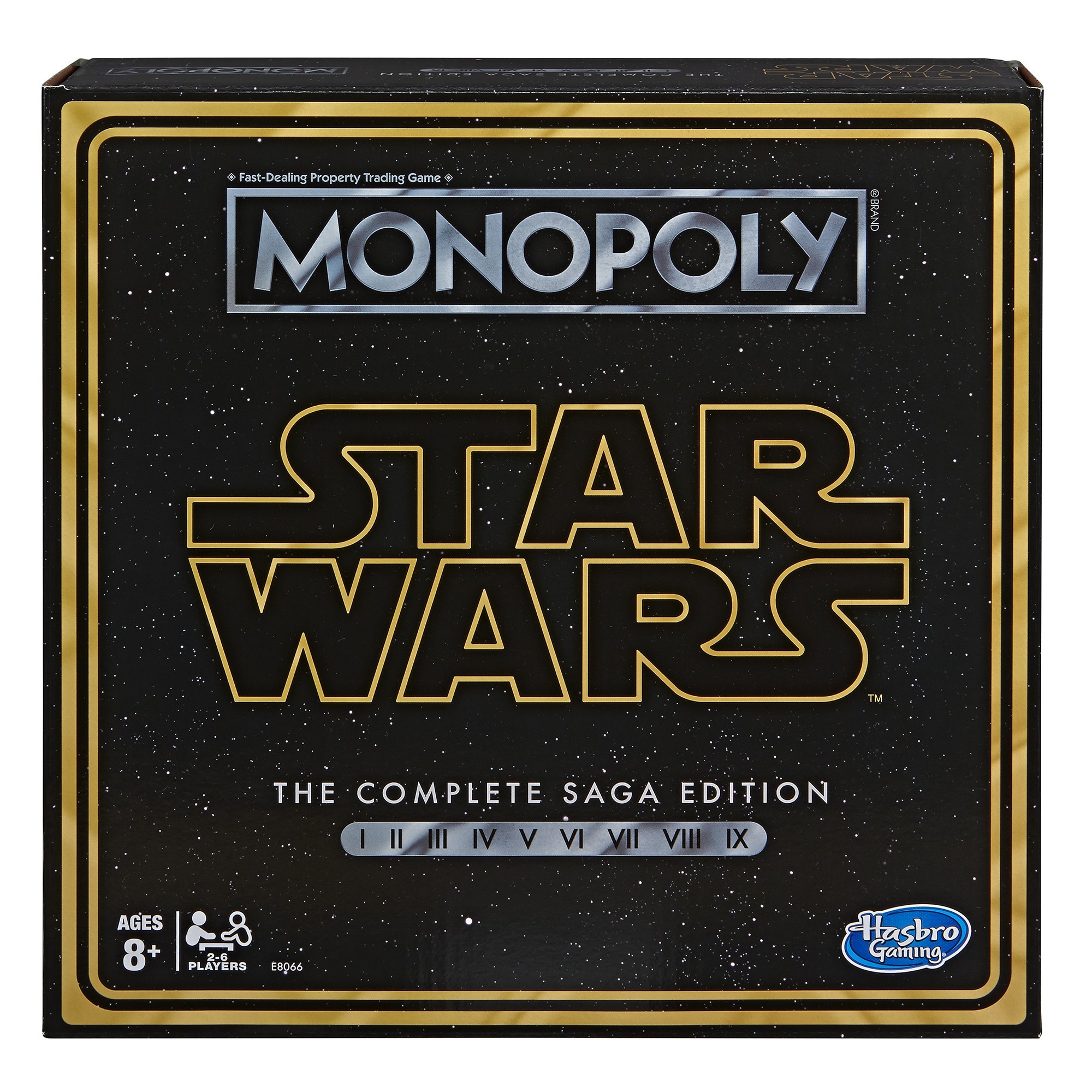 Настольная Игра Hasbro Монополия Звездные Войны 9 эпизодов Star Wars Monopoly Complete Saga Edition английский язык
Настольная Игра Hasbro Монополия Звездные Войны 9 эпизодов Star Wars Monopoly Complete Saga Edition английский язык