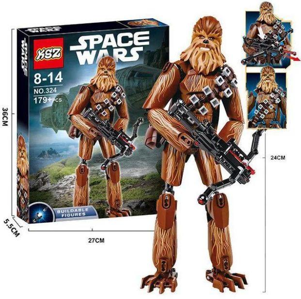 Конструктор "Фигурка Чубакка Чуи" (Звездные войны. Star Wars), высота 30 см V-Toy
Конструктор "Фигурка Чубакка Чуи" (Звездные войны. Star Wars), высота 30 см V-Toy