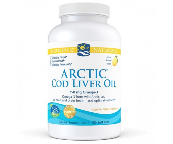 Риб'ячий жир з печінки тріски Arctic Cod Liver Oil Nordic Naturals лимон 180 капсул (NN076)
Риб'ячий жир з печінки тріски Arctic Cod Liver Oil Nordic Naturals лимон 180 капсул (NN076)