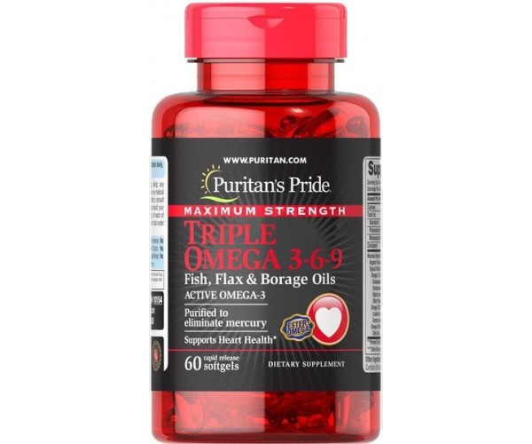 Омега 3-6-9 Omega 3-6-9 Fish Puritan's Pride олія льону і бораго 60 капсул (PP230)
Омега 3-6-9 Omega 3-6-9 Fish Puritan's Pride олія льону і бораго 60 капсул (PP230)